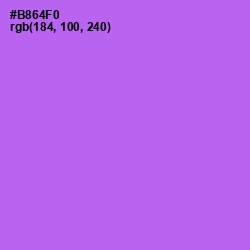 #B864F0 - Lavender Color Image