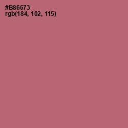 #B86673 - Coral Tree Color Image