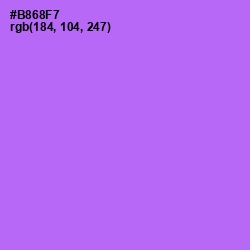 #B868F7 - Lavender Color Image