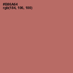 #B86A64 - Coral Tree Color Image