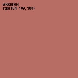 #B86D64 - Coral Tree Color Image