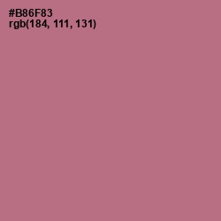 #B86F83 - Turkish Rose Color Image