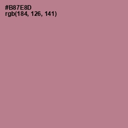 #B87E8D - Turkish Rose Color Image