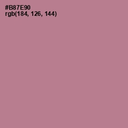 #B87E90 - Turkish Rose Color Image