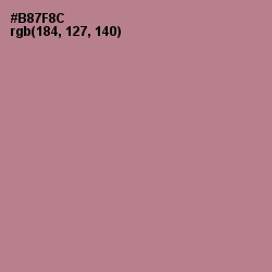 #B87F8C - Turkish Rose Color Image