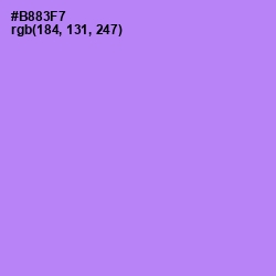 #B883F7 - Dull Lavender Color Image