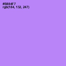 #B884F7 - Dull Lavender Color Image