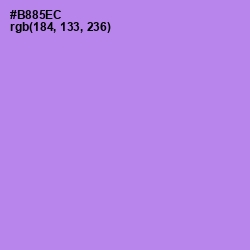 #B885EC - Dull Lavender Color Image