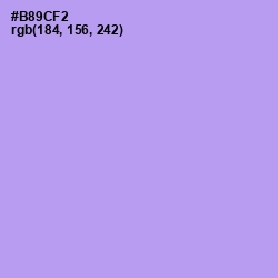 #B89CF2 - Dull Lavender Color Image