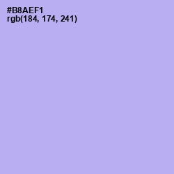 #B8AEF1 - Biloba Flower Color Image