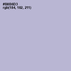 #B8B6D3 - Lavender Gray Color Image