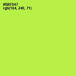 #B8F047 - Conifer Color Image