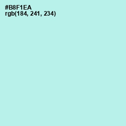 #B8F1EA - Ice Cold Color Image