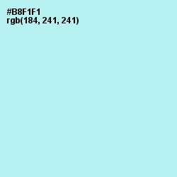 #B8F1F1 - Charlotte Color Image