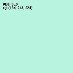 #B8F3E0 - Ice Cold Color Image