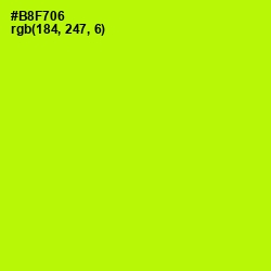 #B8F706 - Lime Color Image