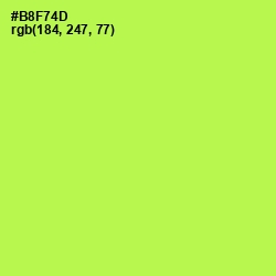 #B8F74D - Conifer Color Image