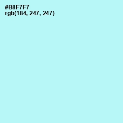#B8F7F7 - Charlotte Color Image