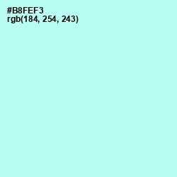 #B8FEF3 - Ice Cold Color Image