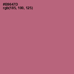 #B9647D - Coral Tree Color Image