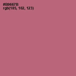 #B9667B - Coral Tree Color Image