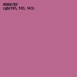 #B9678F - Turkish Rose Color Image