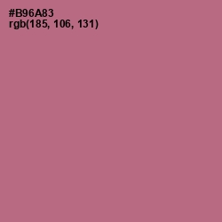 #B96A83 - Turkish Rose Color Image