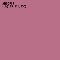 #B96F87 - Turkish Rose Color Image