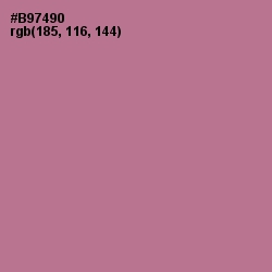 #B97490 - Turkish Rose Color Image