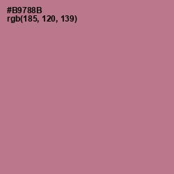 #B9788B - Turkish Rose Color Image