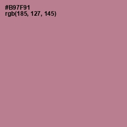 #B97F91 - Turkish Rose Color Image