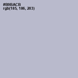 #B9BACB - French Gray Color Image