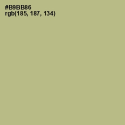 #B9BB86 - Swamp Green Color Image