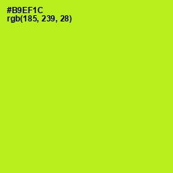 #B9EF1C - Inch Worm Color Image