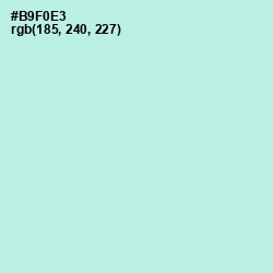 #B9F0E3 - Ice Cold Color Image