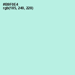 #B9F0E4 - Ice Cold Color Image