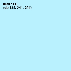 #B9F1FE - French Pass Color Image