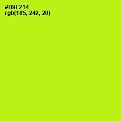 #B9F214 - Inch Worm Color Image