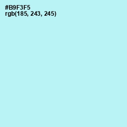 #B9F3F5 - Charlotte Color Image
