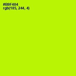 #B9F404 - Lime Color Image