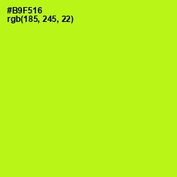 #B9F516 - Inch Worm Color Image