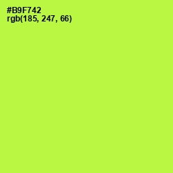 #B9F742 - Conifer Color Image