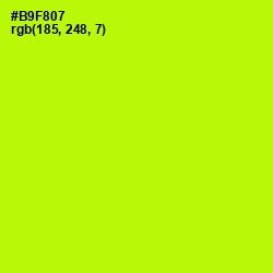 #B9F807 - Lime Color Image