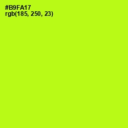 #B9FA17 - Lime Color Image