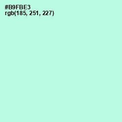 #B9FBE3 - Ice Cold Color Image
