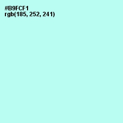 #B9FCF1 - Ice Cold Color Image