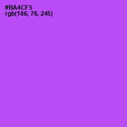 #BA4CF5 - Lavender Color Image