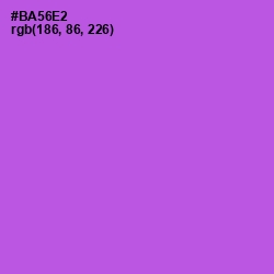 #BA56E2 - Lavender Color Image