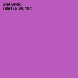 #BA5ABB - Wisteria Color Image