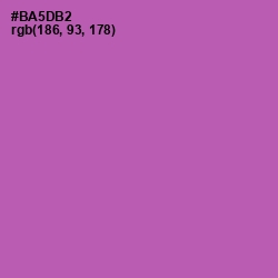 #BA5DB2 - Wisteria Color Image